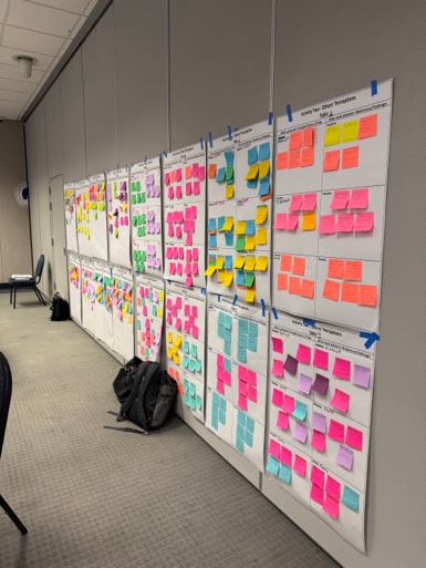 Strategy wall display
