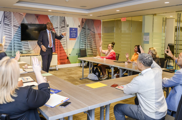 A district strategic planning session